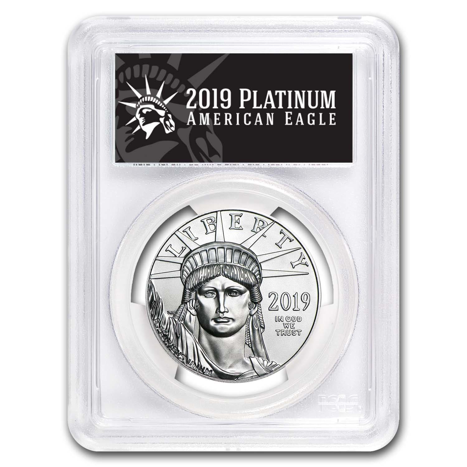 2019 1 oz American Platinum Eagle MS-70 PCGS (FDI, Black Label) | eBay